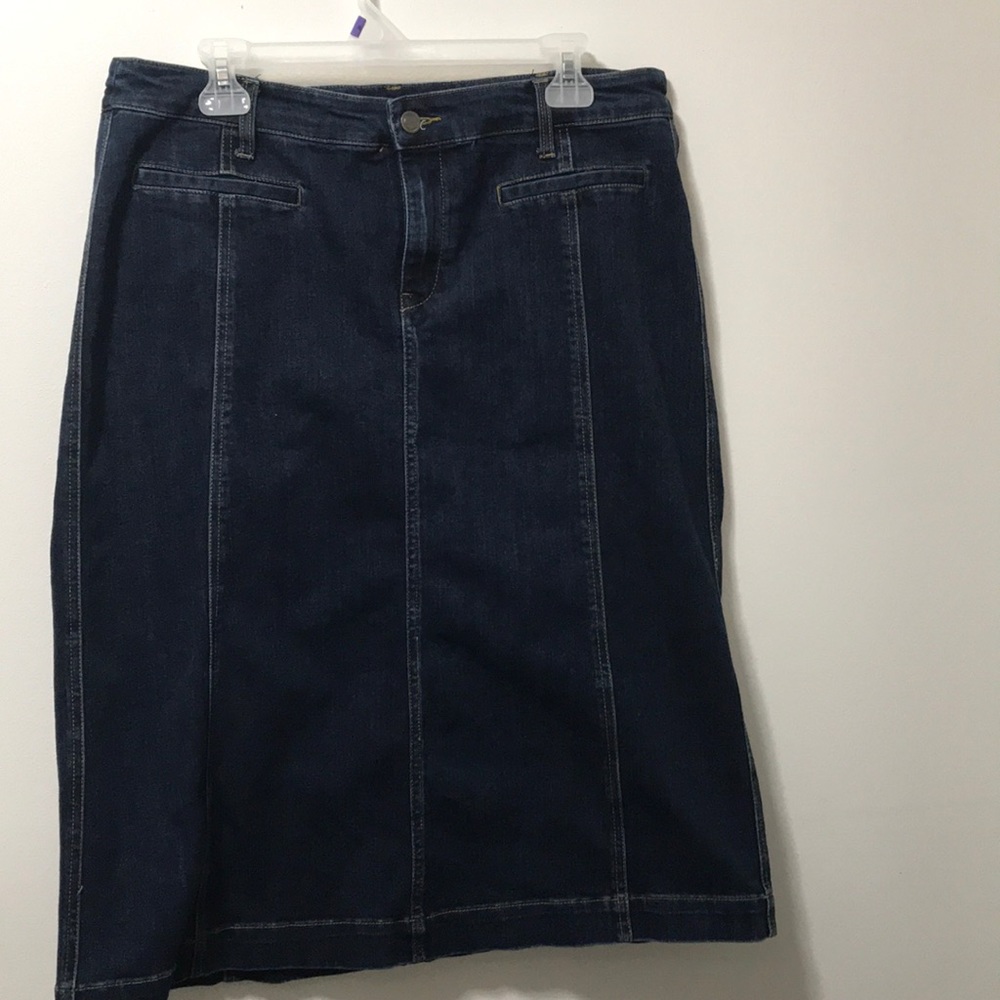 Christopher and banks stretch jean skirt